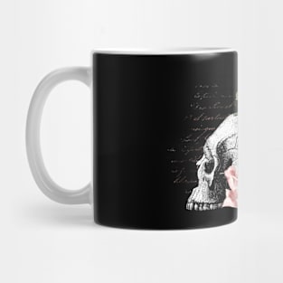 Skull and Pink Roses Mug